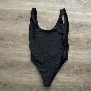 One Piece High Cut Bathing Suit